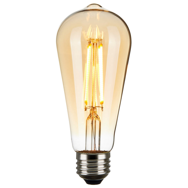 Satco S9579 Light Bulb, Transparent Amber
