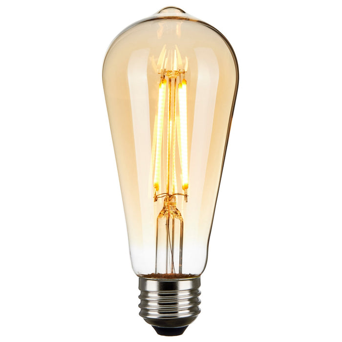 Satco S9579 Light Bulb, Transparent Amber