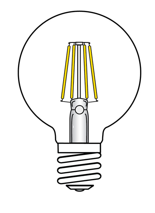 Satco S9584 Light Bulb, Transparent Amber