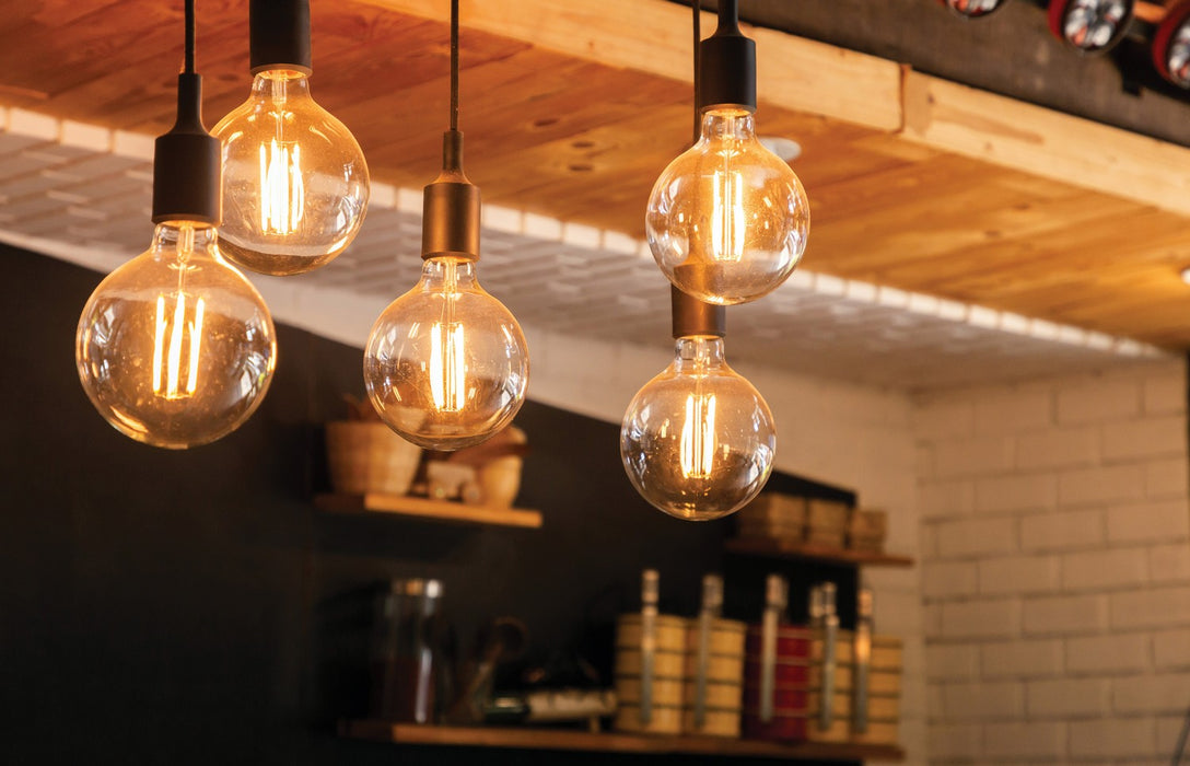 Satco S9584 Light Bulb, Transparent Amber