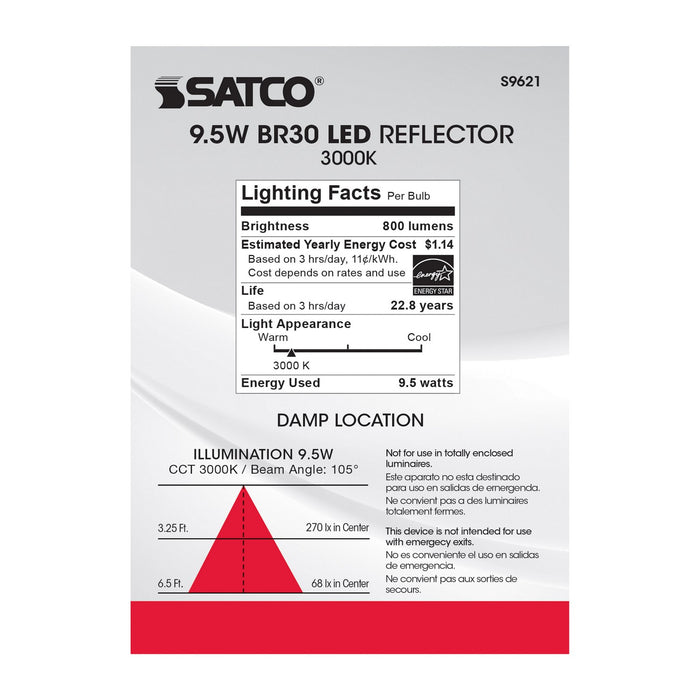Satco S9621 Light Bulb, Frost