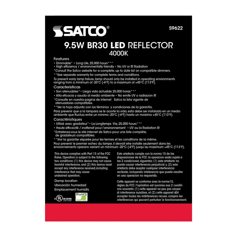 Satco S9622 Light Bulb, Frost