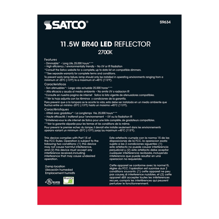 Satco S9634 Light Bulb, Frost