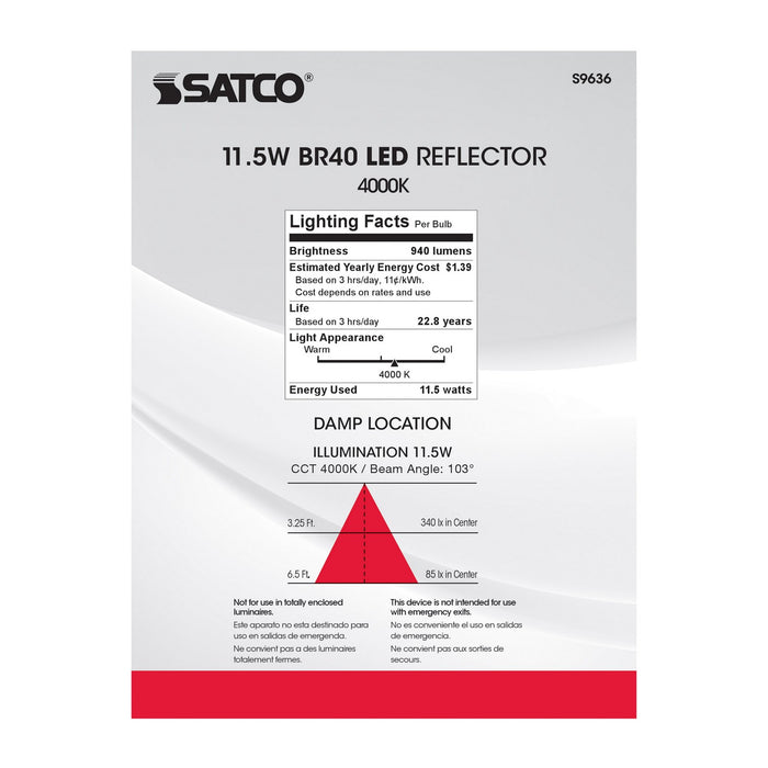 Satco S9636 Light Bulb, Frost