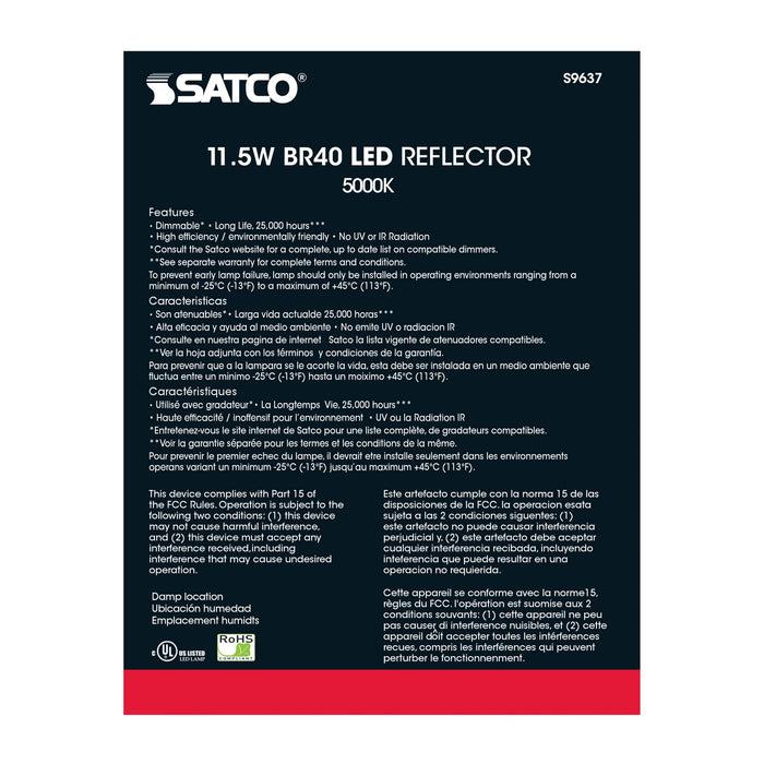 Satco S9637 Light Bulb, Frost