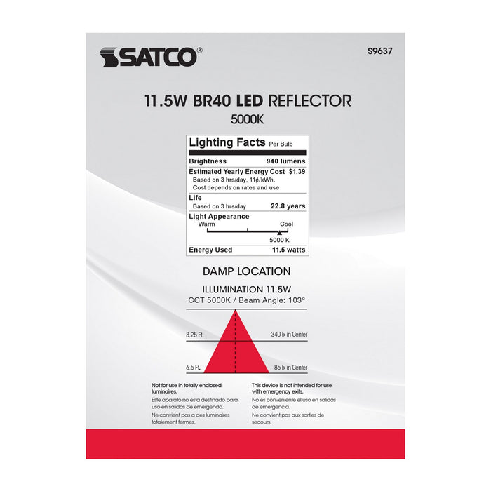 Satco S9637 Light Bulb, Frost
