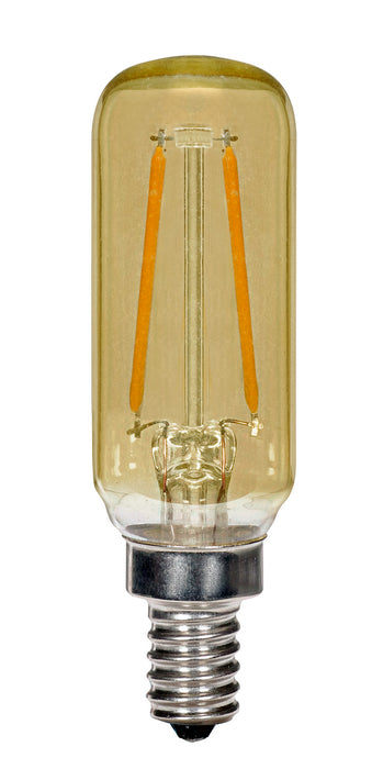 Satco S9873 Light Bulb, Transparent Amber