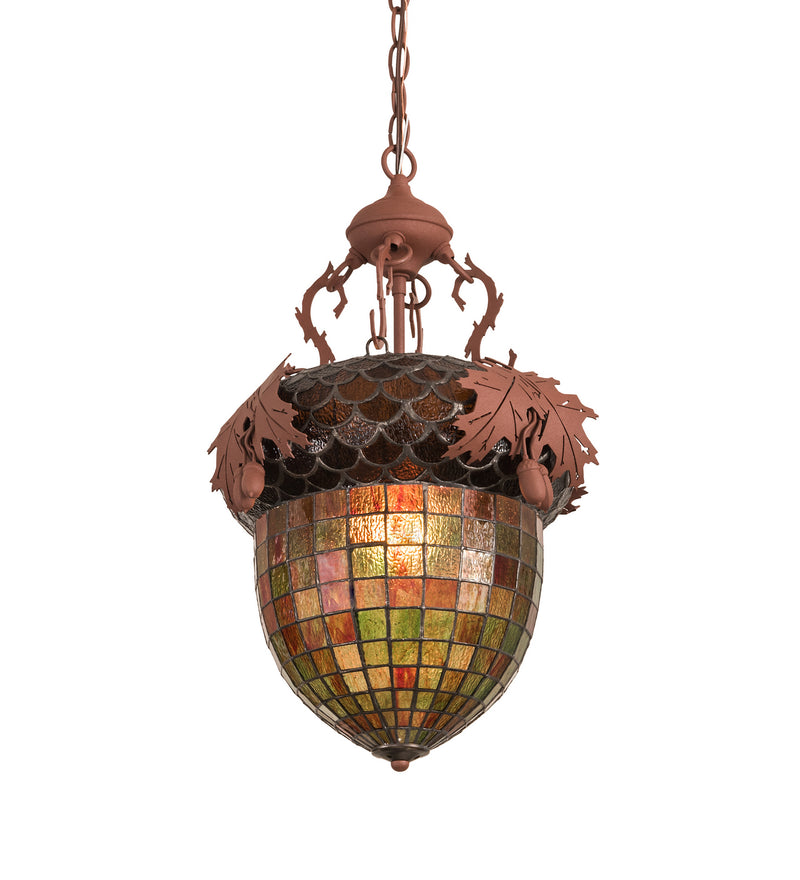 Meyda Tiffany 190219 One Light Pendant, Rust