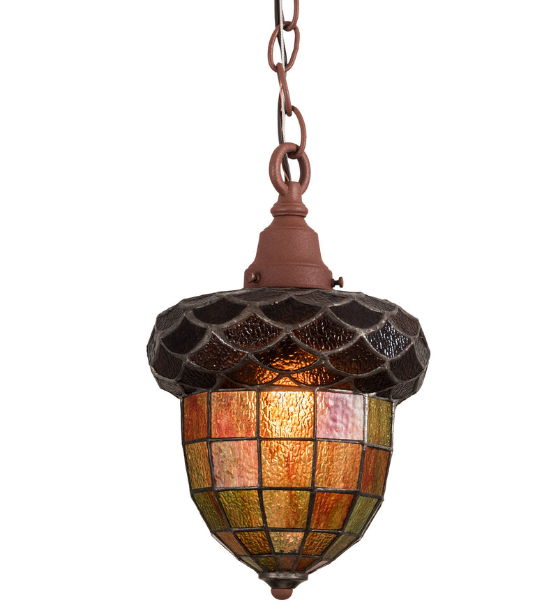 Meyda Tiffany 190220 One Light Mini Pendant, Rust
