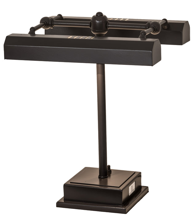 Meyda Tiffany 190931 Two Light Banker's Lamp, Oil Rubbed Bronze