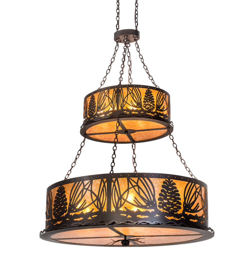 Meyda Tiffany 193499 18 Light Pendant, Mahogany Bronze