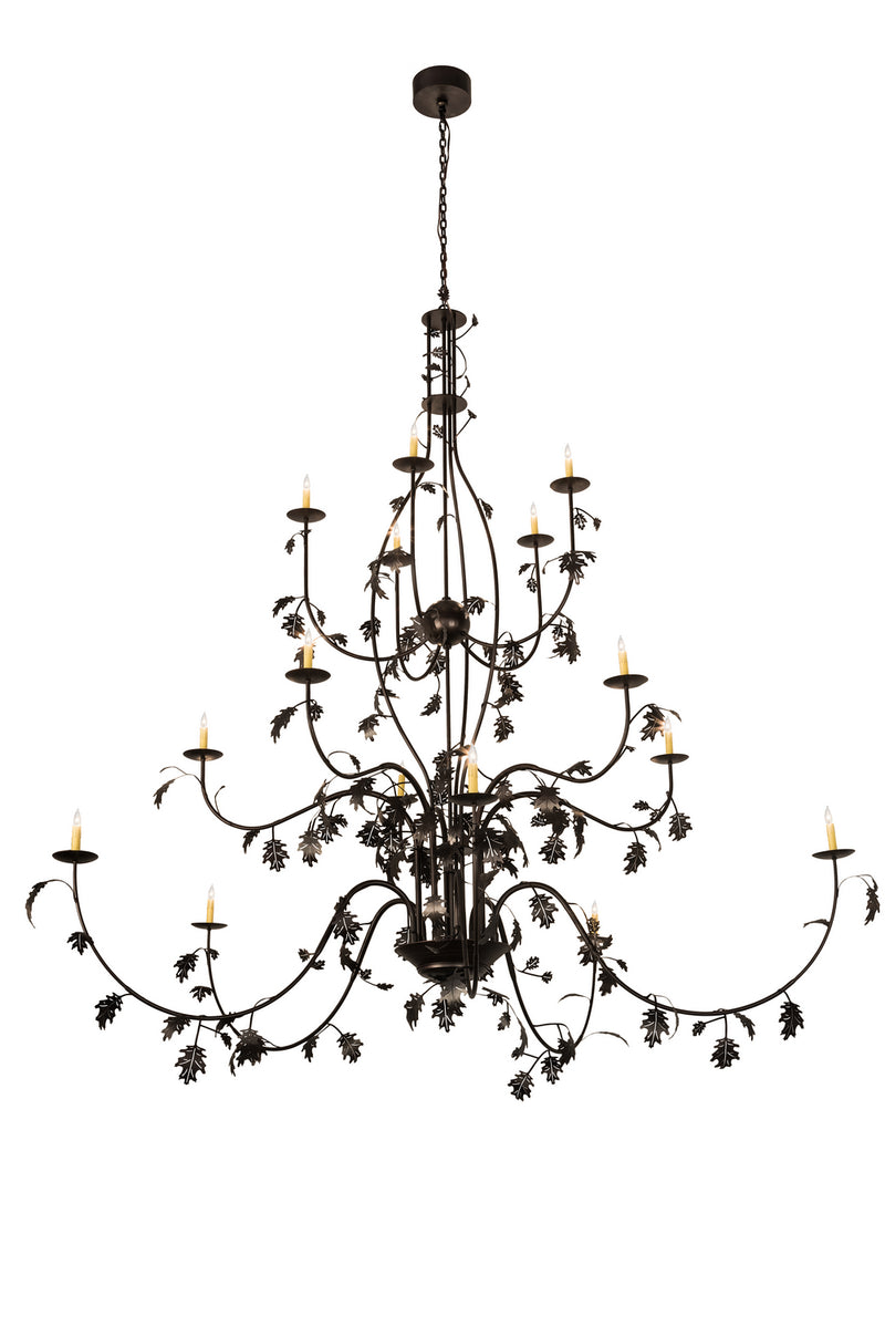 Meyda Tiffany 193774 15 Light Chandelier, Mahogany Bronze