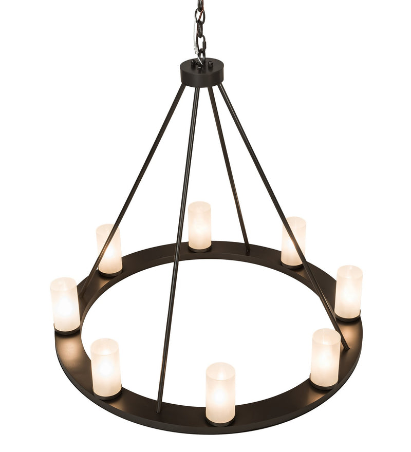 Meyda Tiffany 194762 Eight Light Chandelier, Timeless Bronze