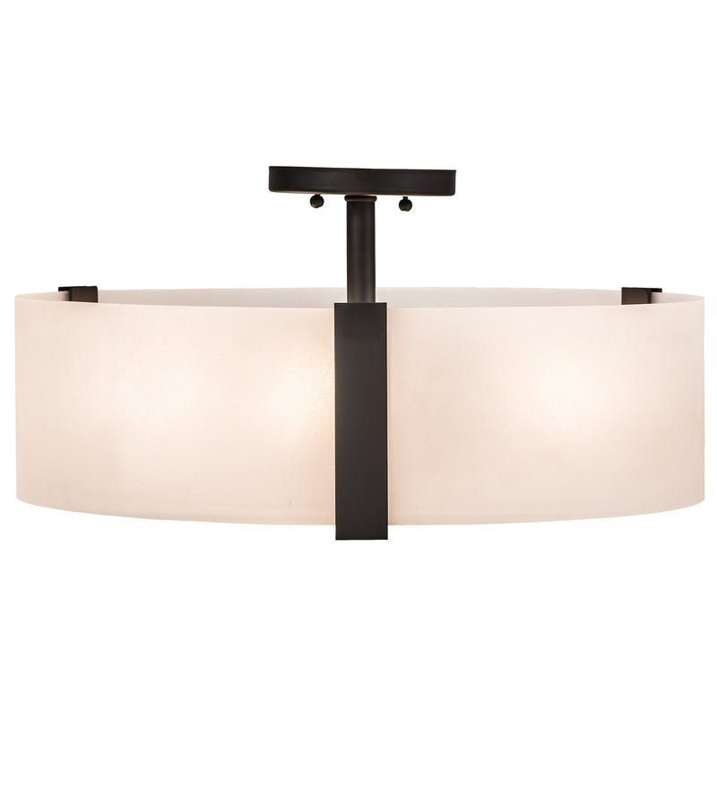 Meyda Tiffany 196134 Four Light Flushmount, Oil Rubbed Bronze