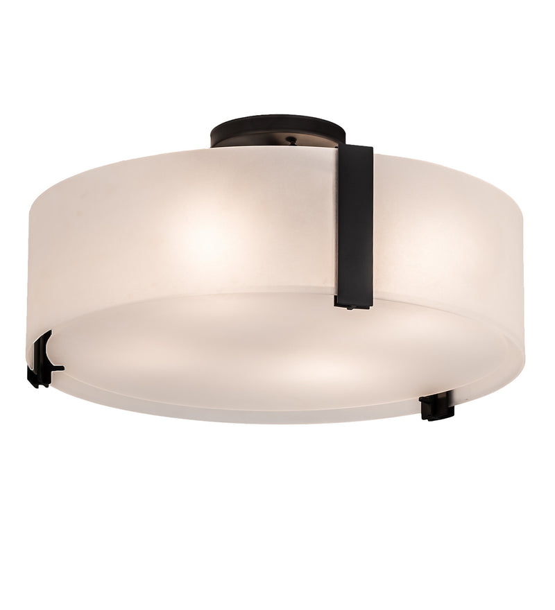 Meyda Tiffany 196134 Four Light Flushmount, Oil Rubbed Bronze