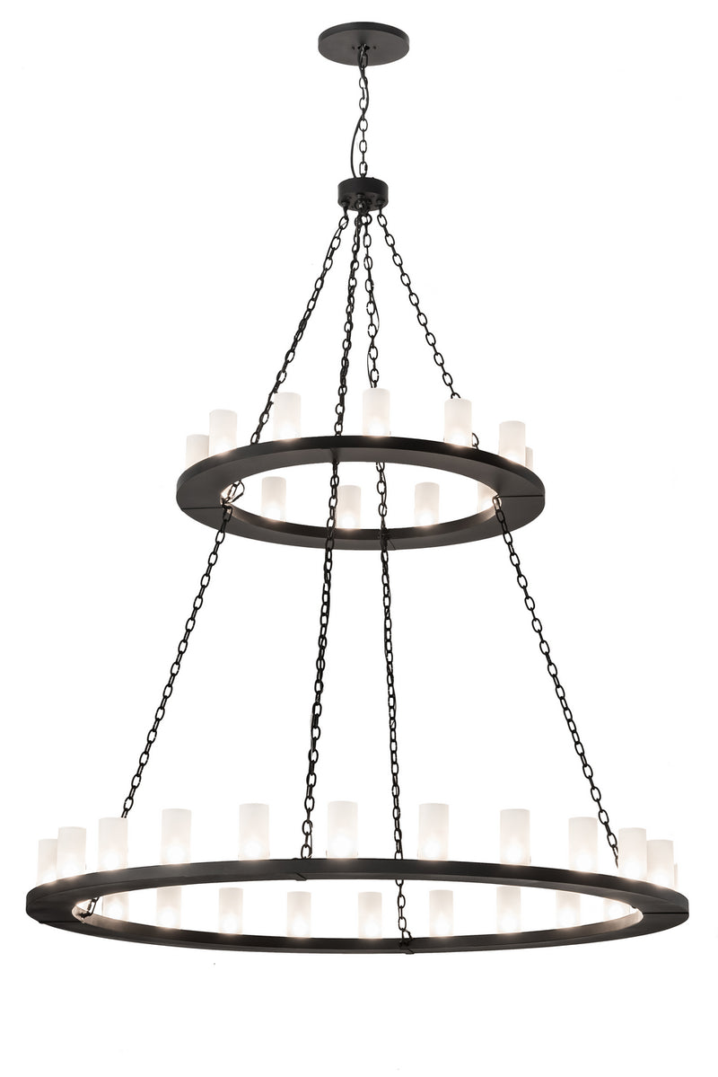 Meyda Tiffany 196183 36 Light Chandelier, Textured Black
