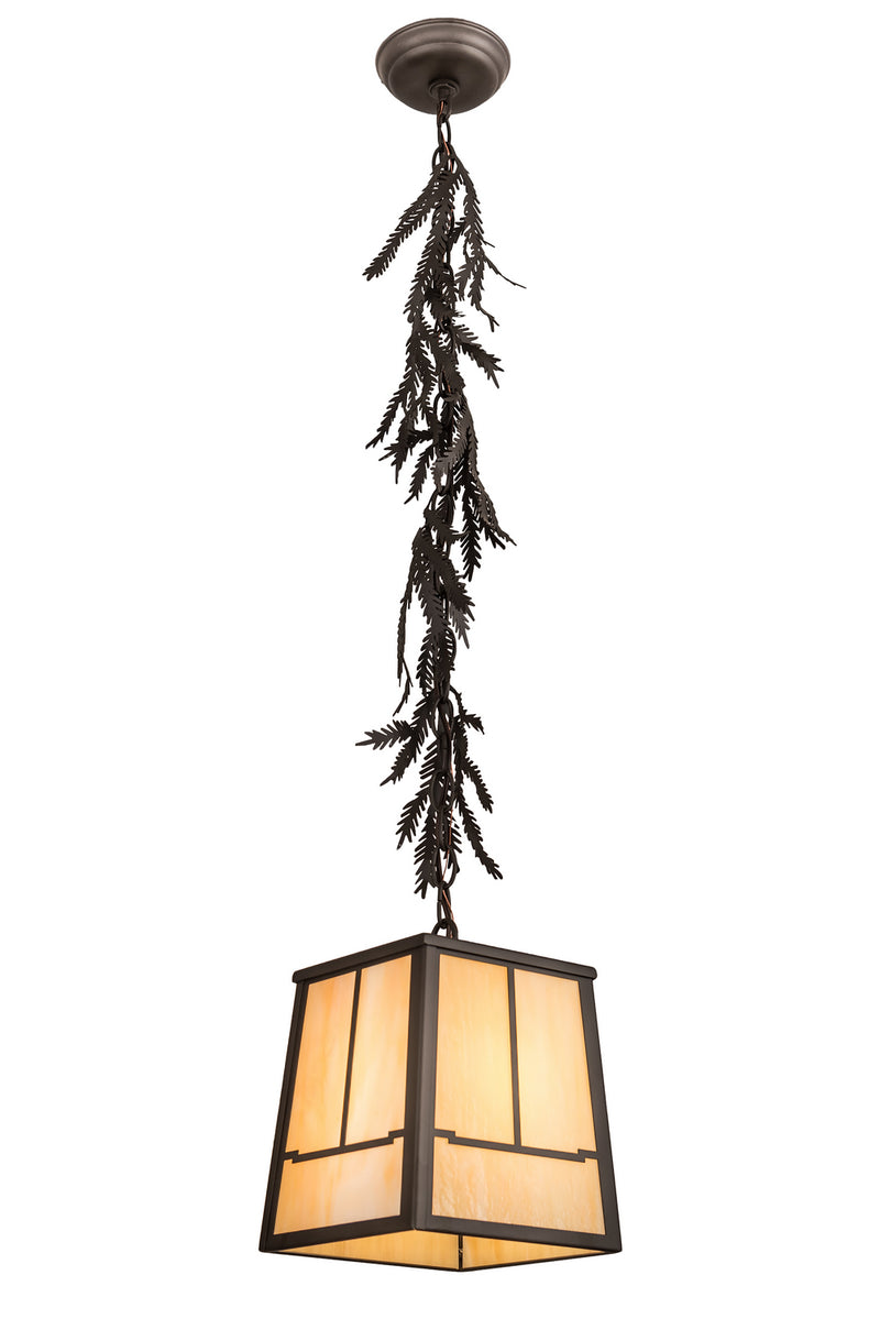Meyda Tiffany 196660 One Light Pendant, Oil Rubbed Bronze