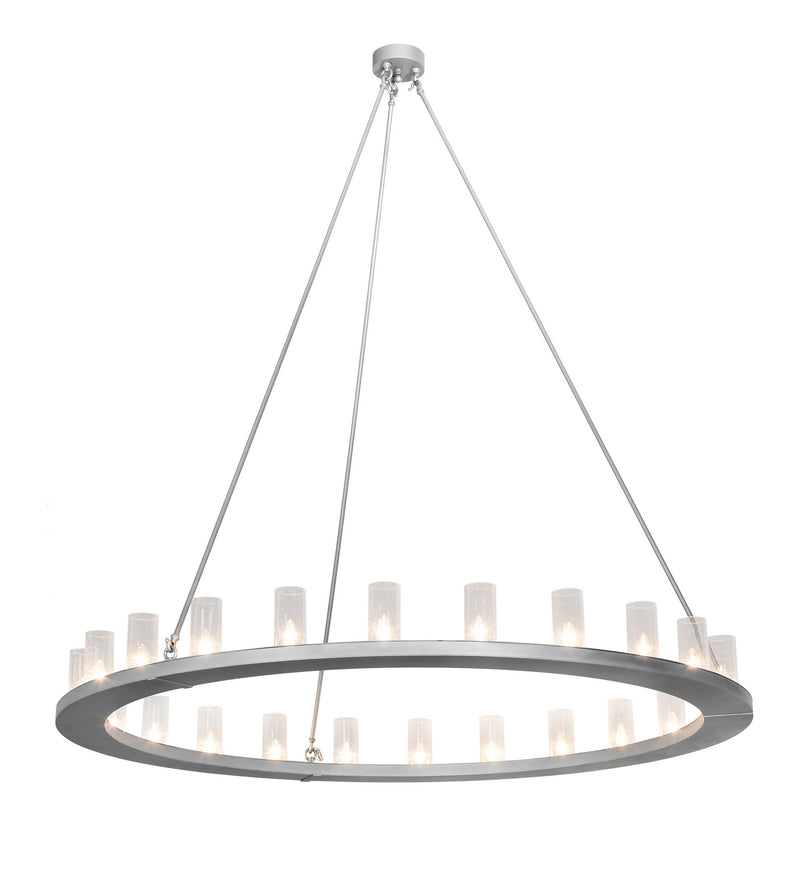 Meyda Tiffany 196702 24 Light Chandelier, Weatherable Silver