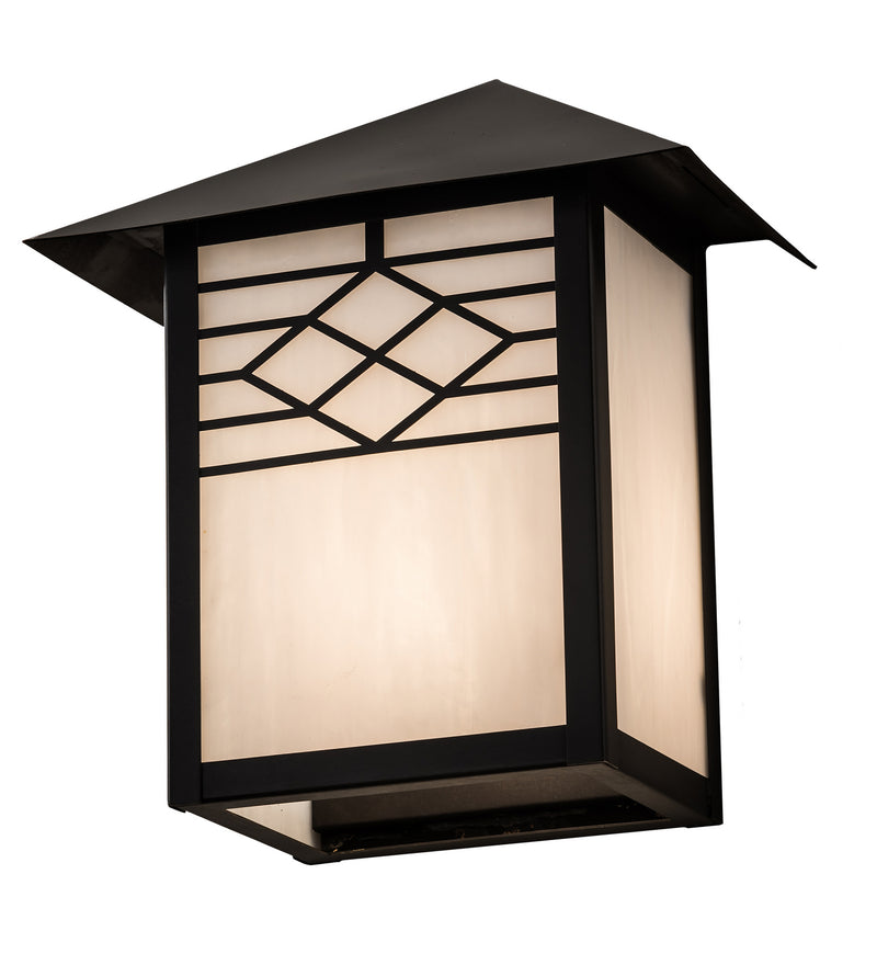 Meyda Tiffany 196994 One Light Wall Sconce, Craftsman Brown