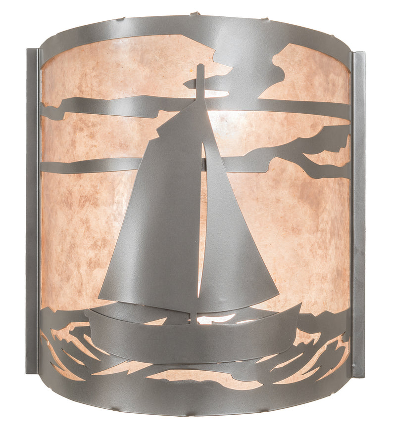 Meyda Tiffany 197788 Two Light Wall Sconce, Nickel