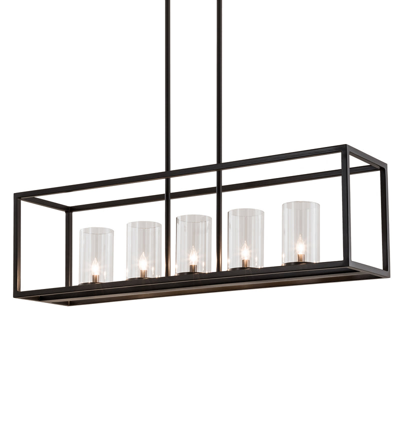 Meyda Tiffany 198646 Five Light Island Pendant, Timeless Bronze