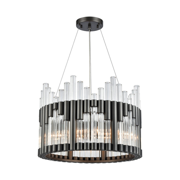 ELK Home 1140-066 Six Light Chandelier, Dark Graphite