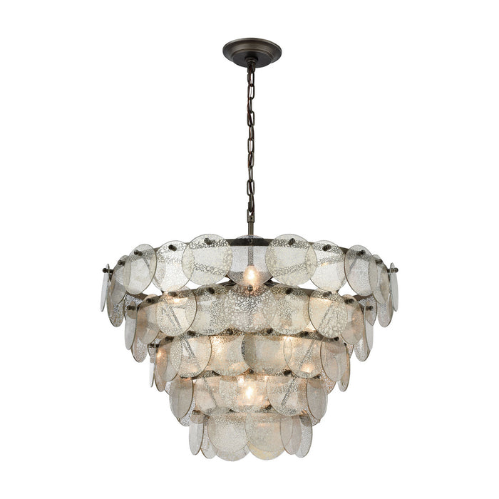 ELK Home 1141-084 Nine Light Chandelier, Brushed Slate
