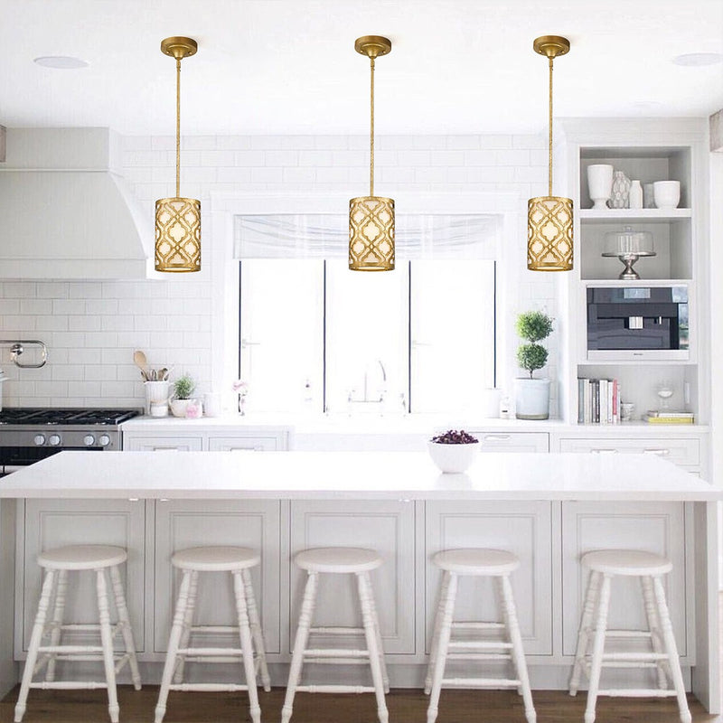 Lucas + McKearn GN/ARABELLA/MP One Light Mini Pendant, Distressed Gold