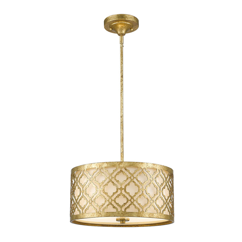 Lucas + McKearn GN/ARABELLA/P/M Two Light Island Pendant, Distressed Gold