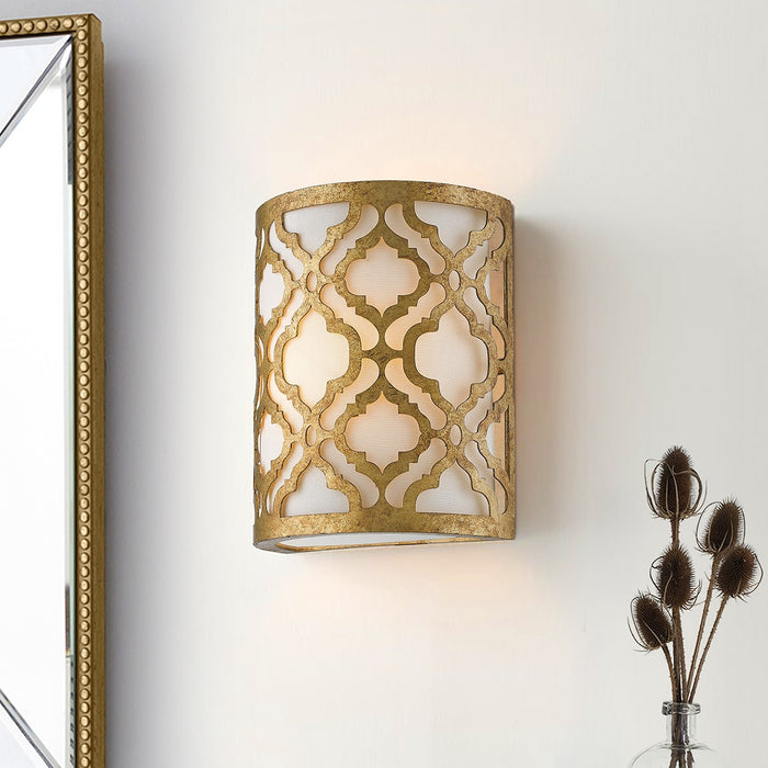 Lucas + McKearn GN/ARABELLA1 One Light Wall Bracket, Distressed Gold