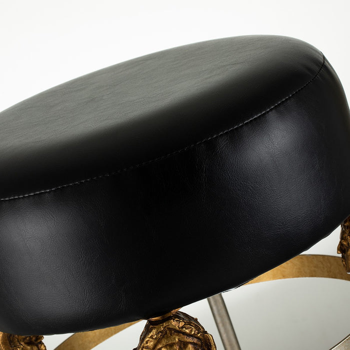 Lucas + McKearn SI1051 Bar Stool, Chrome/Gold