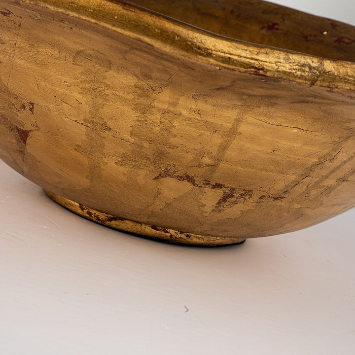 Lucas + McKearn SI1122 Bowl, Gold/Silver Leaf