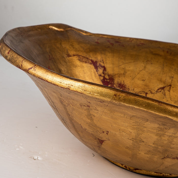 Lucas + McKearn SI1122 Bowl, Gold/Silver Leaf