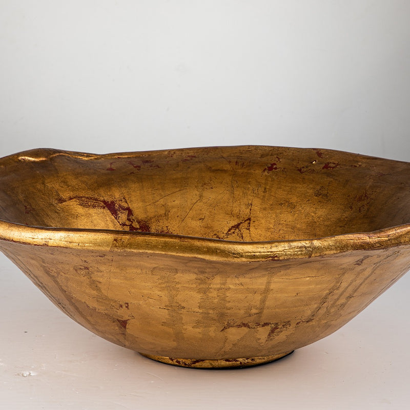 Lucas + McKearn SI1122 Bowl, Gold/Silver Leaf