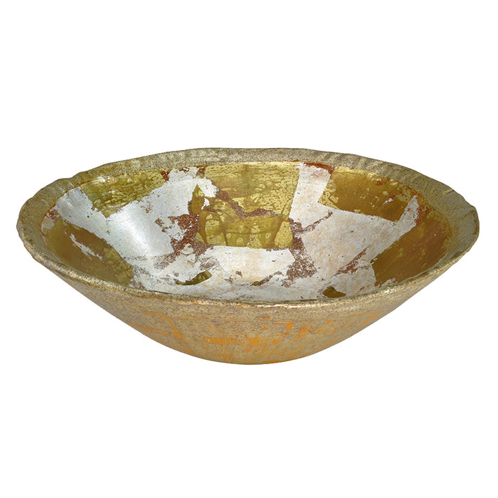 Lucas + McKearn SI1123 Bowl, Gold/Silver Leaf