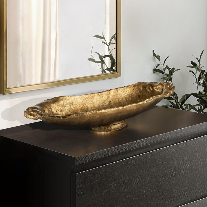 Lucas + McKearn SI1155 Bowl, Gold Leaf