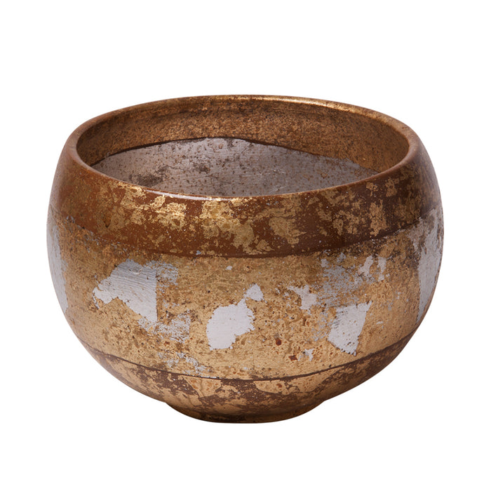 Lucas + McKearn SI-B1207 Bowl, Gold/Silver Leaf