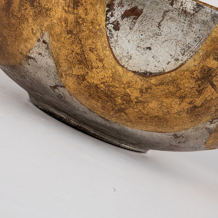 Lucas + McKearn SI-B1209 Bowl, Gold/Silver Leaf