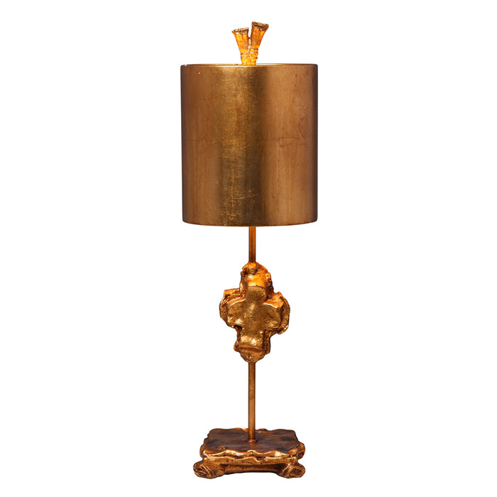 Lucas + McKearn TA1233 One Light Table Lamp, Gold Leaf