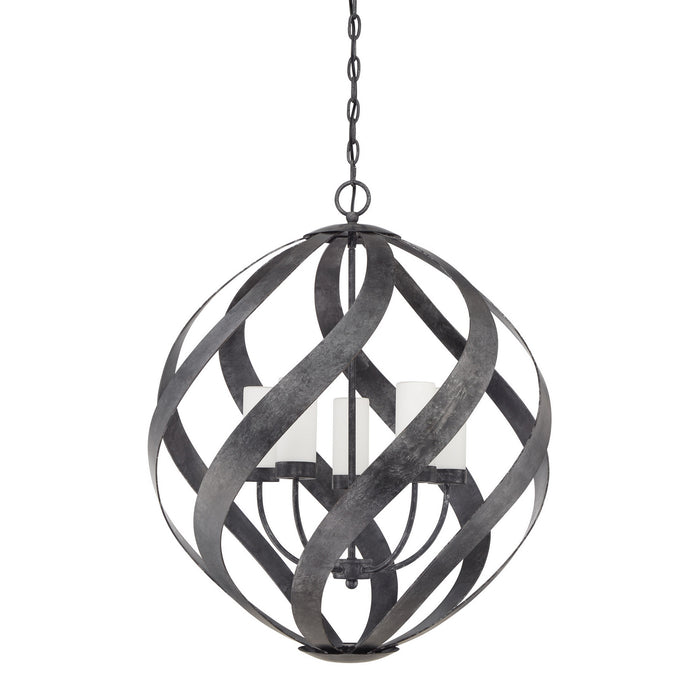 Quoizel BMS2826OK Five Light Pendant, Old Black Finish