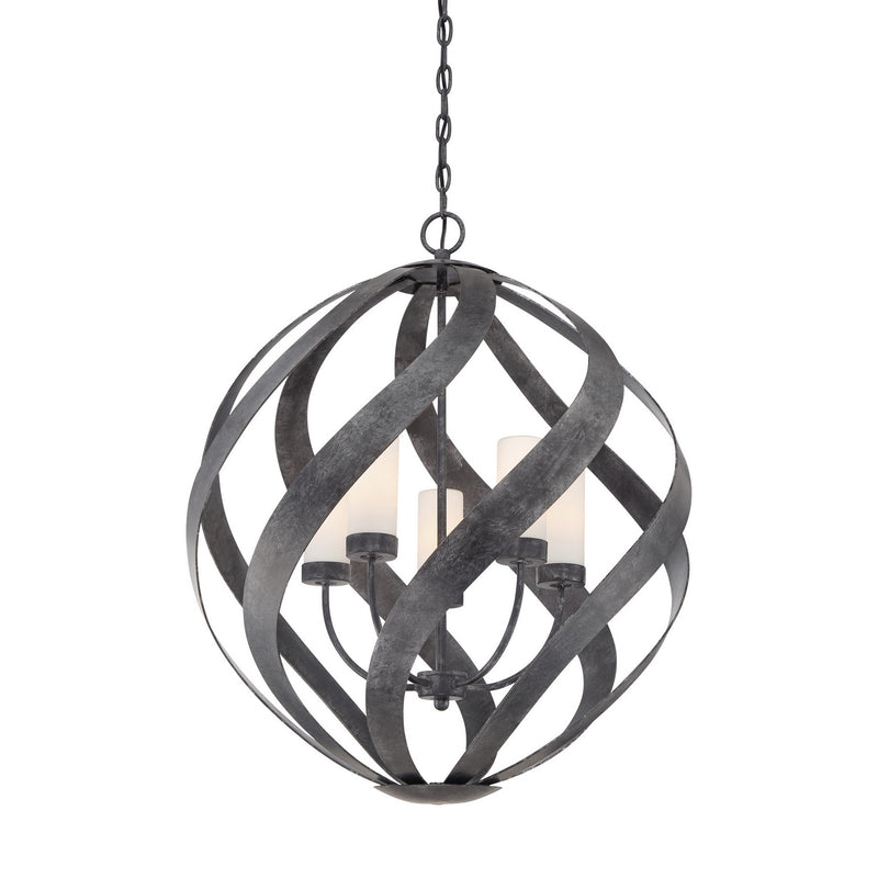 Quoizel BMS2826OK Five Light Pendant, Old Black Finish