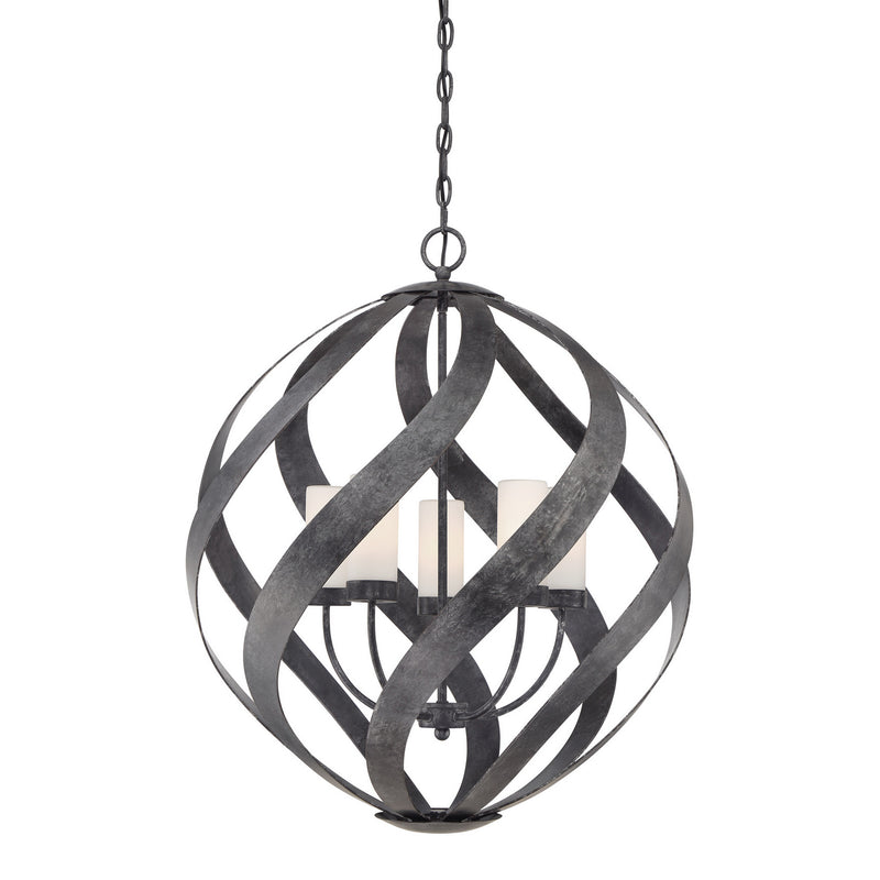 Quoizel BMS2826OK Five Light Pendant, Old Black Finish