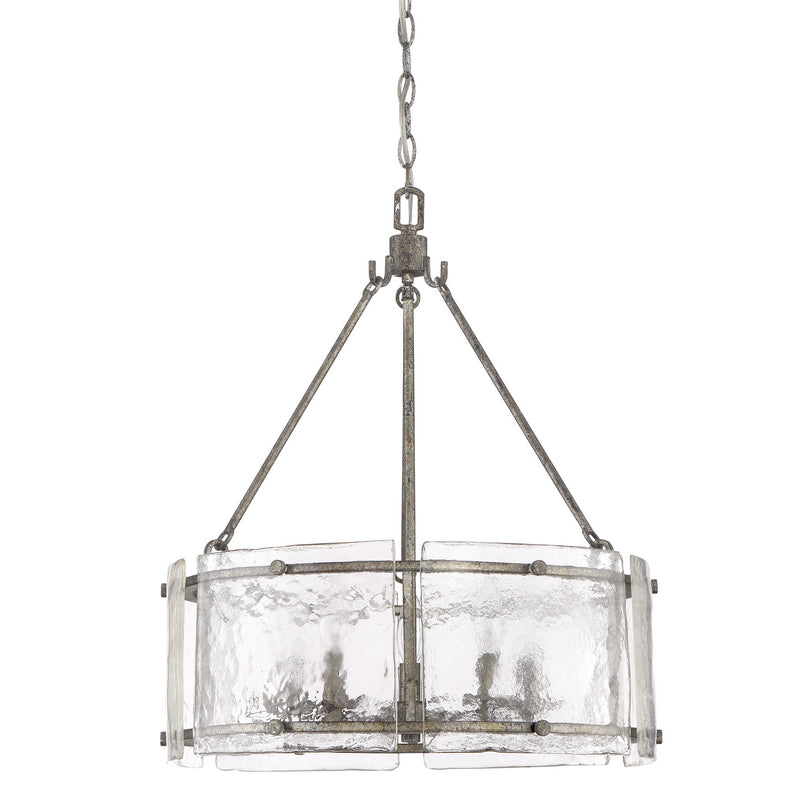 Quoizel FTS2821MM Five Light Pendant, Mottled Silver