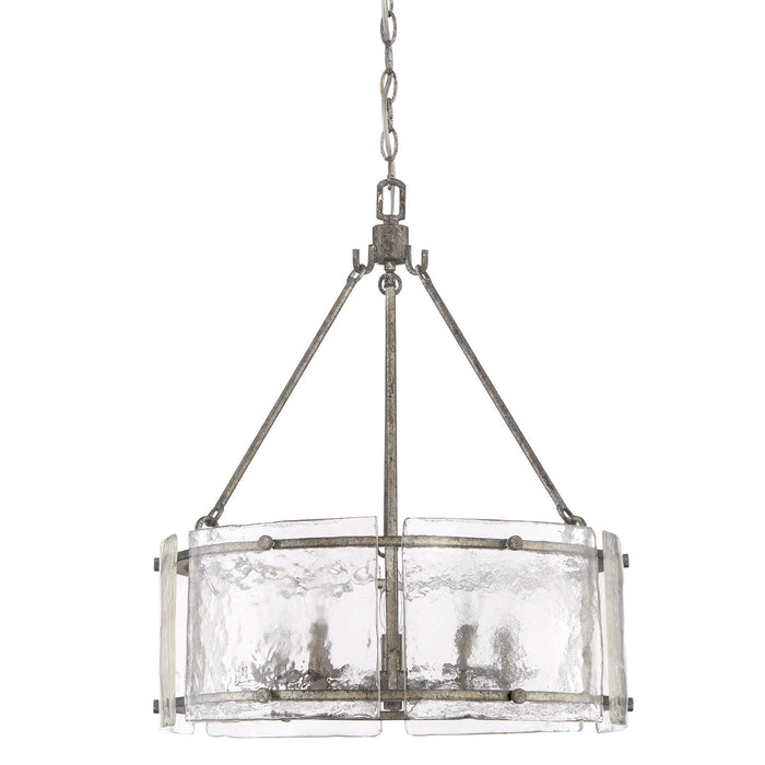 Quoizel FTS2821MM Five Light Pendant, Mottled Silver