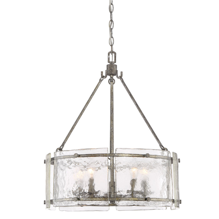 Quoizel FTS2821MM Five Light Pendant, Mottled Silver