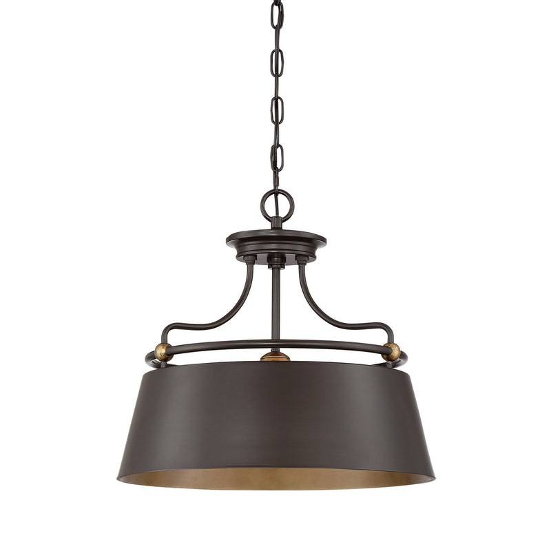 Quoizel FV2818WT Three Light Pendant, Western Bronze