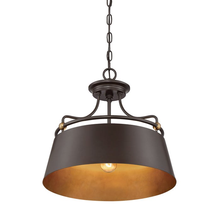 Quoizel FV2818WT Three Light Pendant, Western Bronze