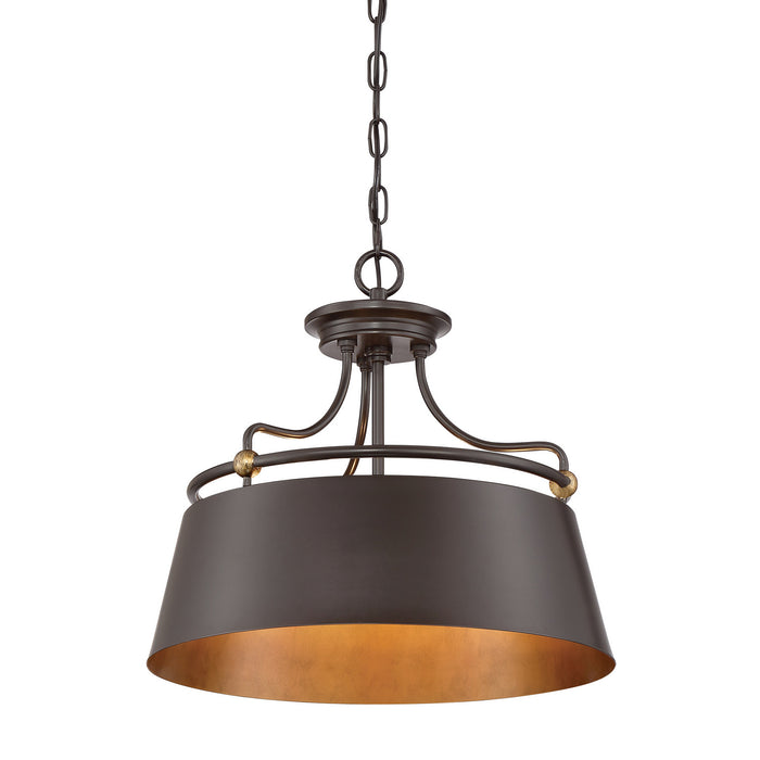 Quoizel FV2818WT Three Light Pendant, Western Bronze