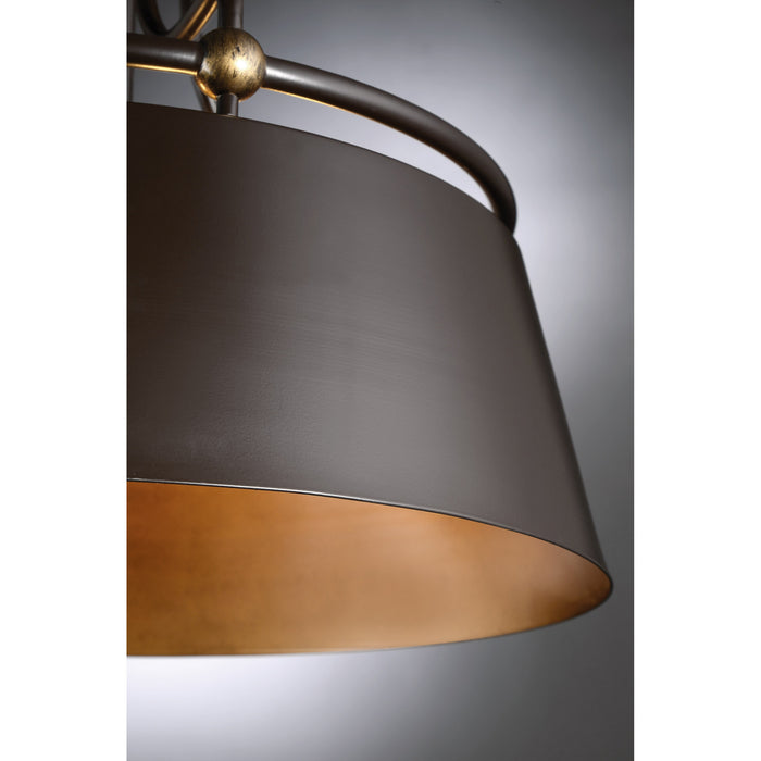 Quoizel FV2818WT Three Light Pendant, Western Bronze