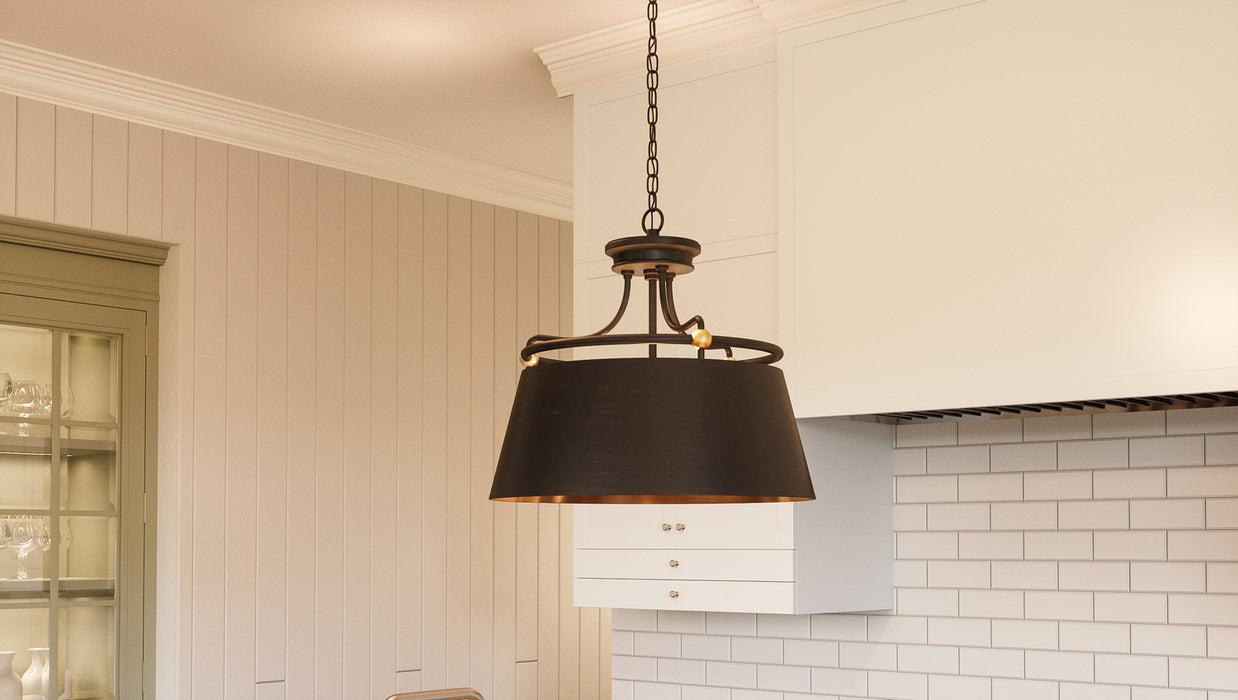 Quoizel FV2818WT Three Light Pendant, Western Bronze
